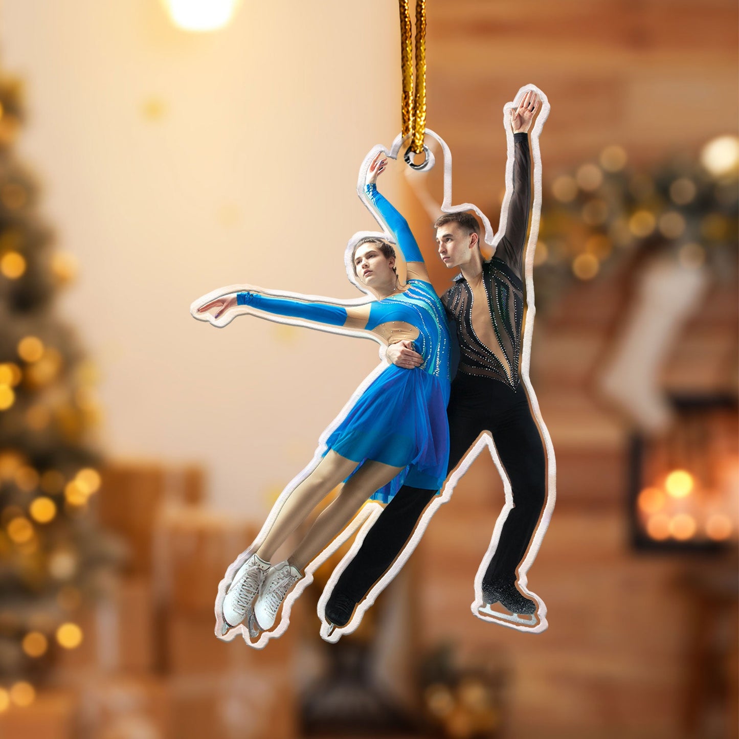 Figure Skating Gifts For Skaters - Personalized Acrylic Photo Ornament