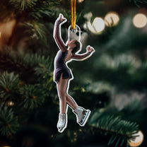 Figure Skating Gifts For Skaters - Personalized Acrylic Photo Ornament