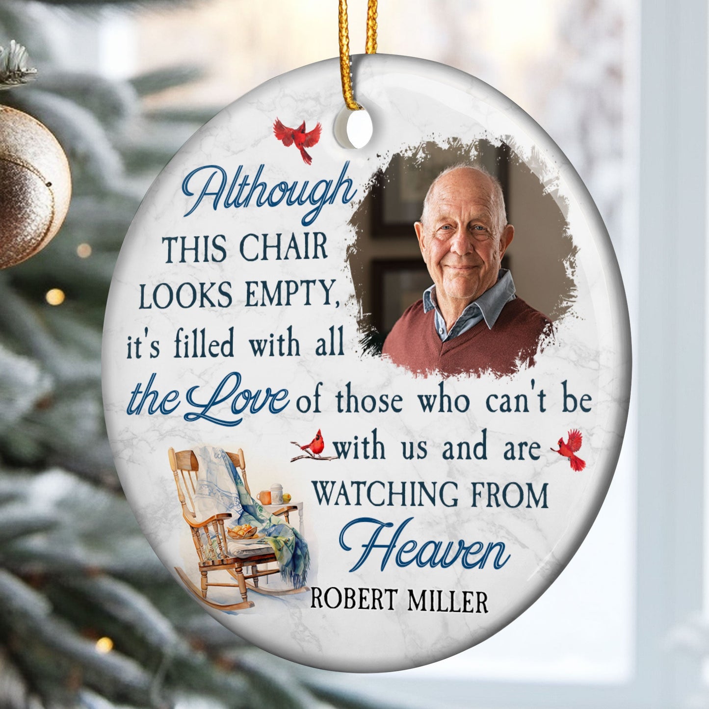 Filled With All The Love - Personalized Ceramic Ornament