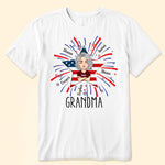 Firework Grandma Mom Mama 4th Of July - Personalized Shirt