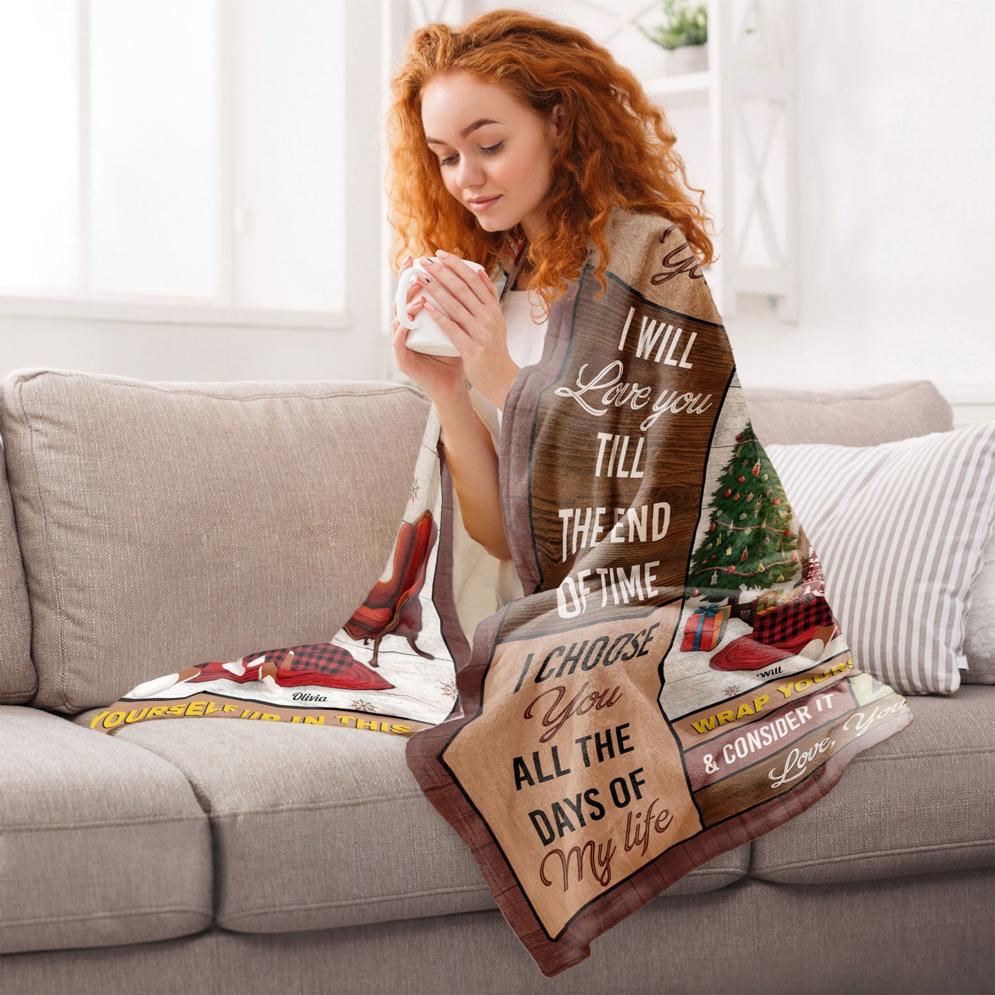 First Christmas As Mr & Mrs - Personalized Blanket