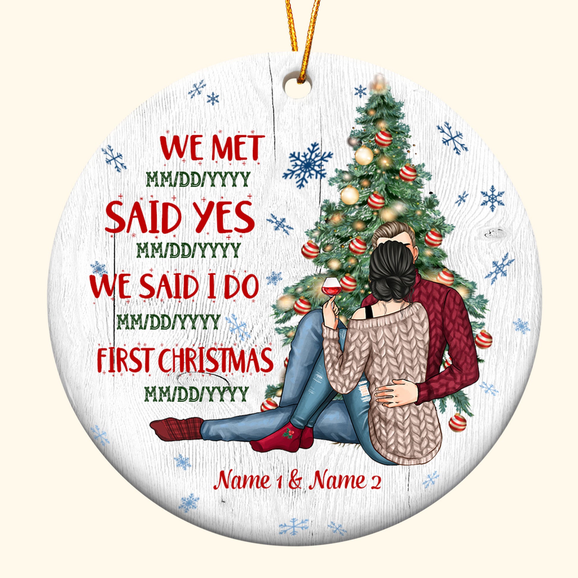 First Christmas - Personalized Ceramic Ornament - Christmas Gift For N –  Macorner