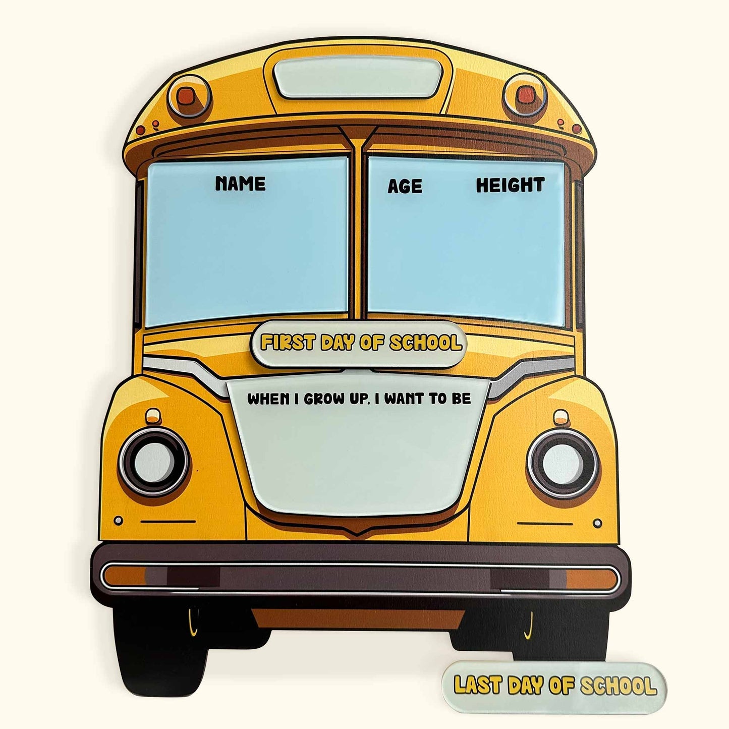 First Day Of School Bus - Personalized First Day of Kindergarten Sign