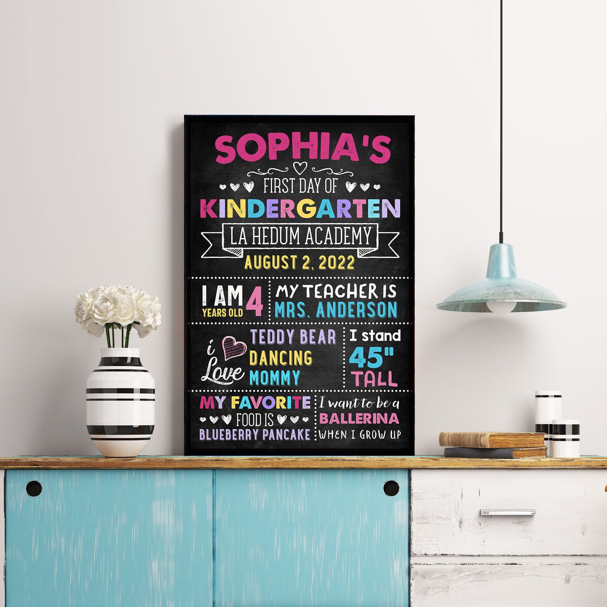 First Day of School Sign Back to School Sign Personalizable 