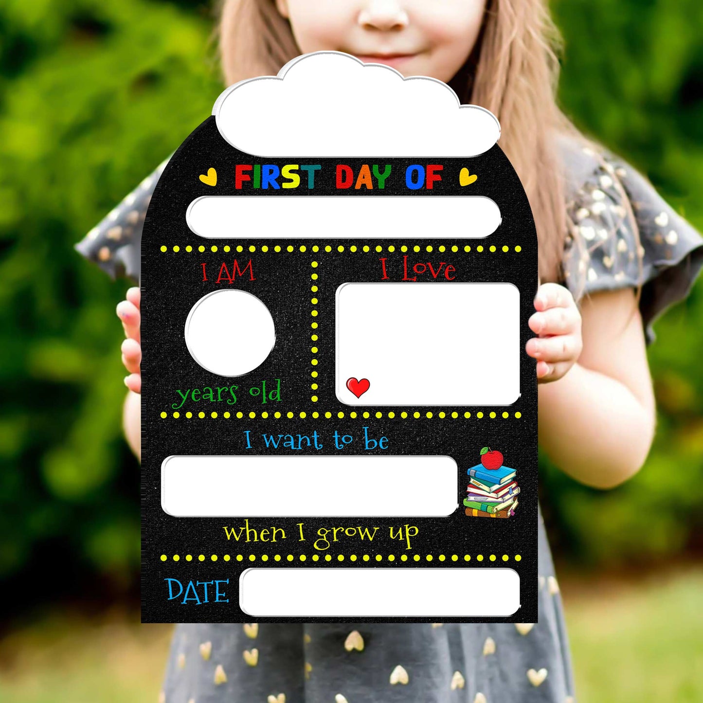 First Day - Personalized First Day of Kindergarten Sign