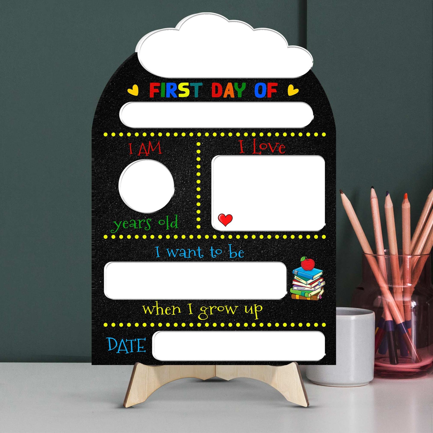 First Day - Personalized First Day of Kindergarten Sign