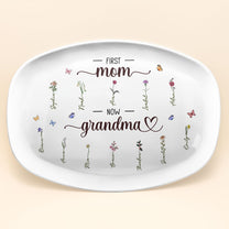 First Mom Now Grandma - Personalized Platter