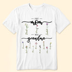 First Mom Now Grandma - Personalized Shirt