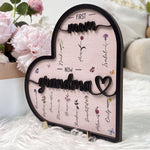 First Mom Now Grandma - Personalized Wooden Plaque - Gift For Mom