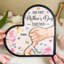 First Mother's Day - Personalized Wooden Plaque