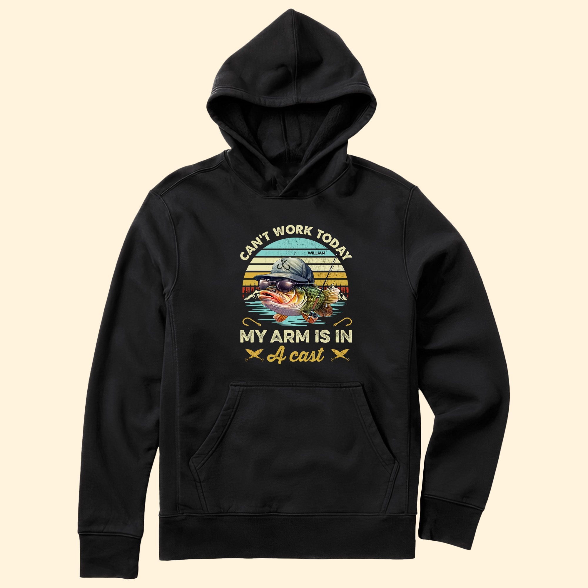 Fishing Can't Work Today My Arm Is In A Cast - Personalized Shirt