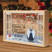 Fishing In Heaven - Personalized Frame Light Box