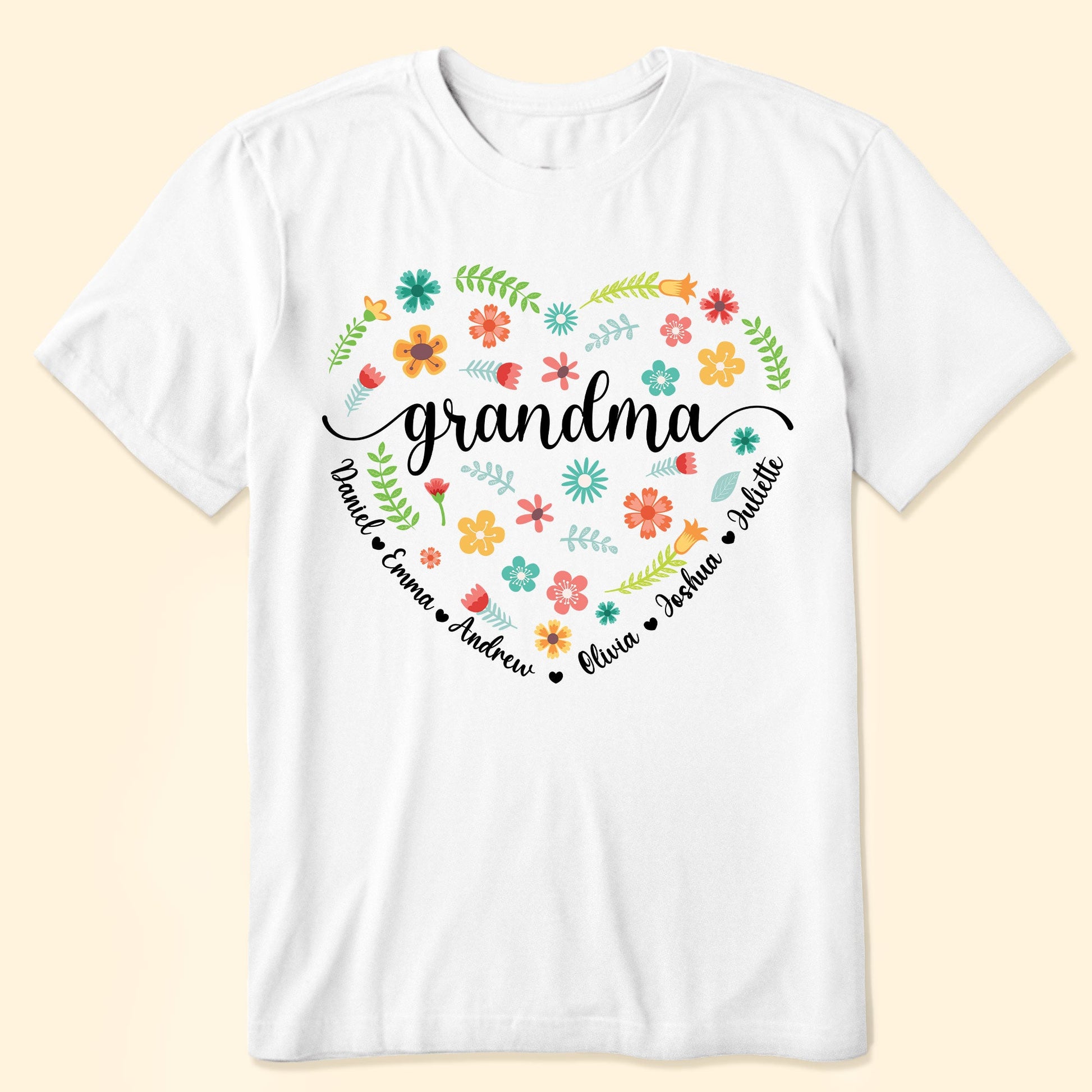 Flower Grandma - Personalized Shirt