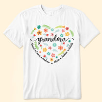 Flower Grandma - Personalized Shirt