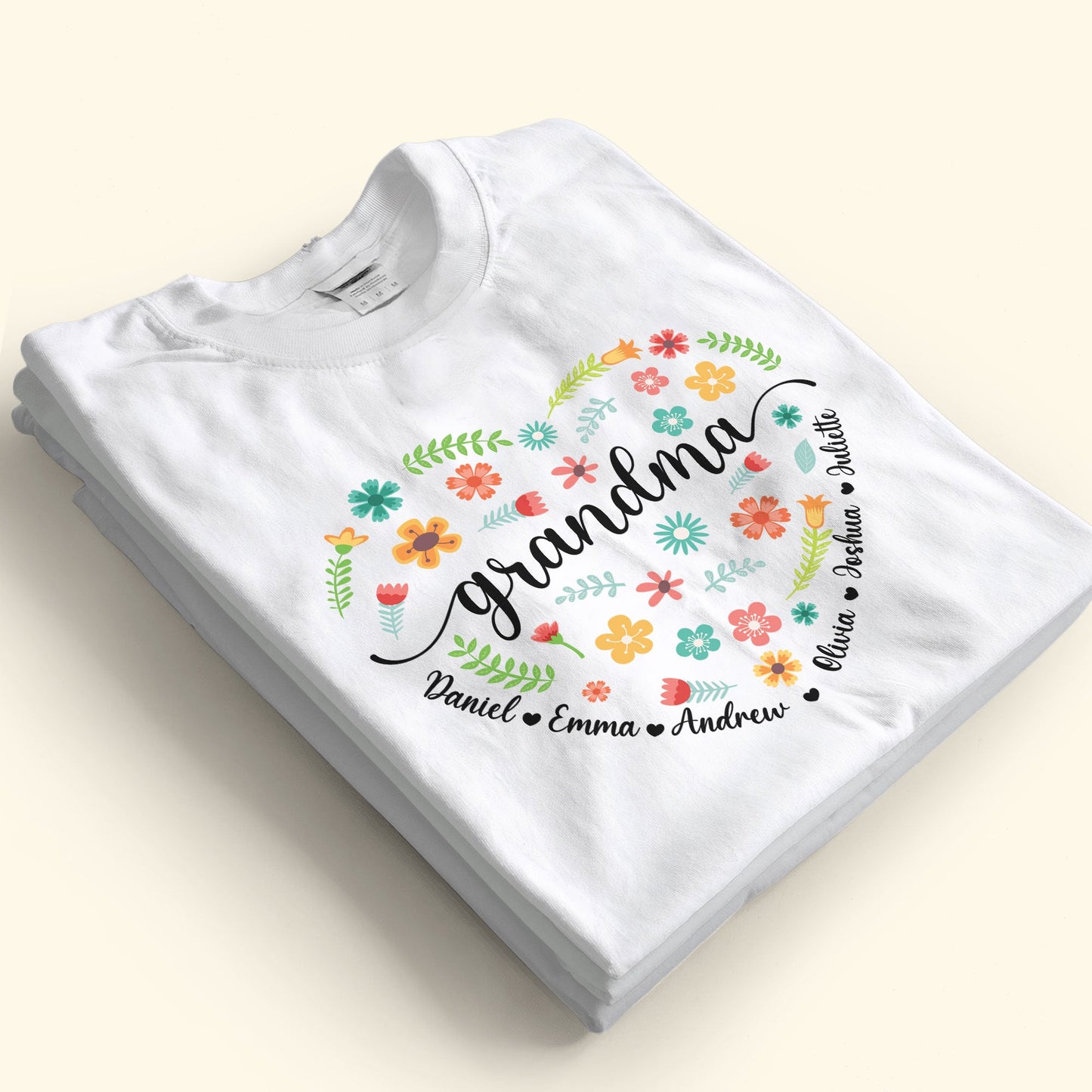 Flower Grandma - Personalized Shirt