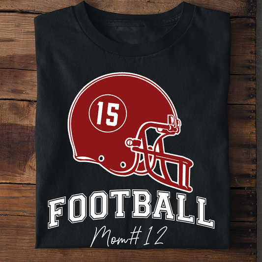 Football Mom Family Game Day Custom Football Team - Personalized Photo Shirt