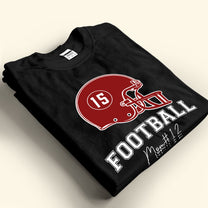 Football Mom Family Game Day Custom Football Team - Personalized Photo Shirt