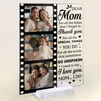 For All The Times That I Forgot To Thank You - Personalized Acrylic Photo Plaque
