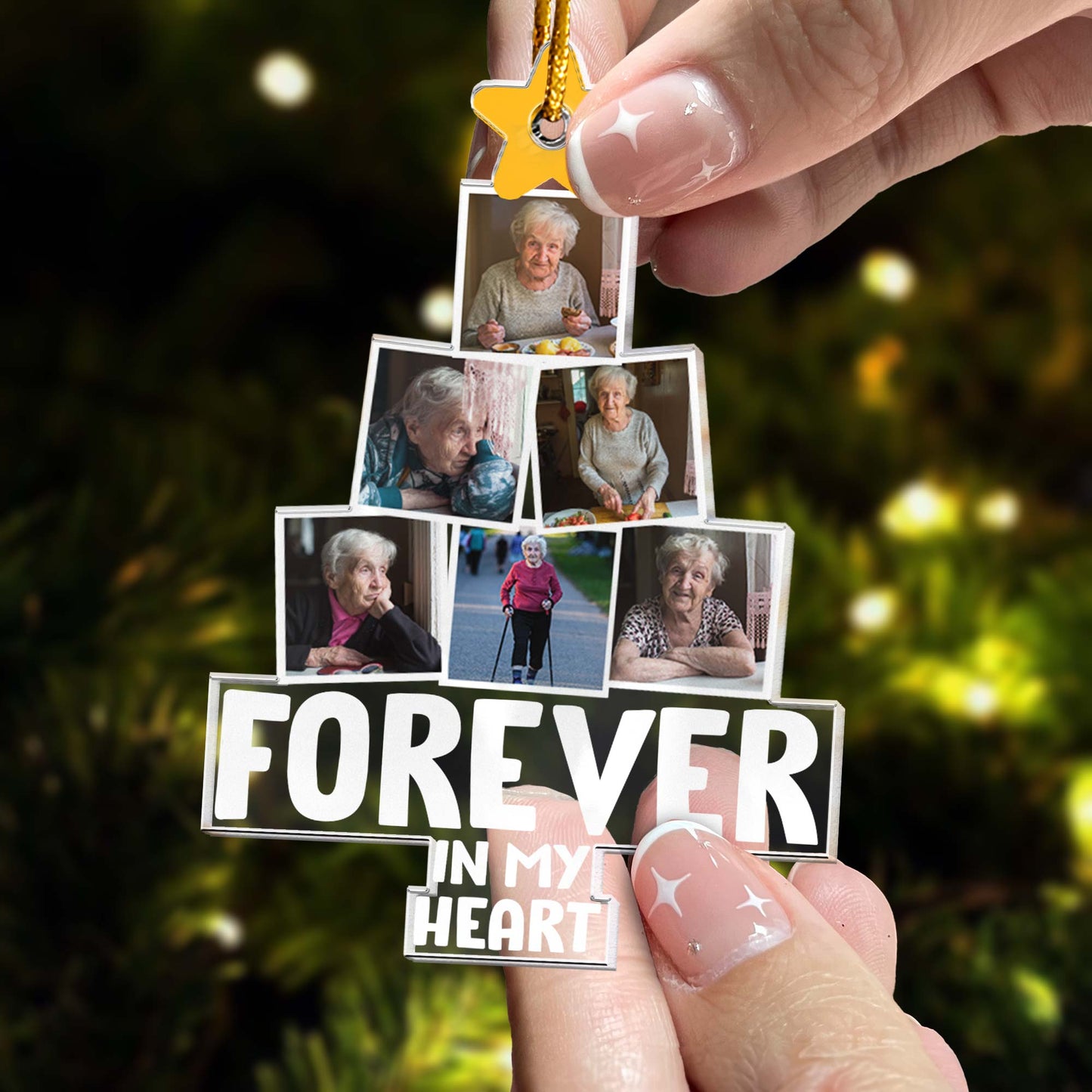 Forever In My Heart - Personalized Acrylic Photo Ornament