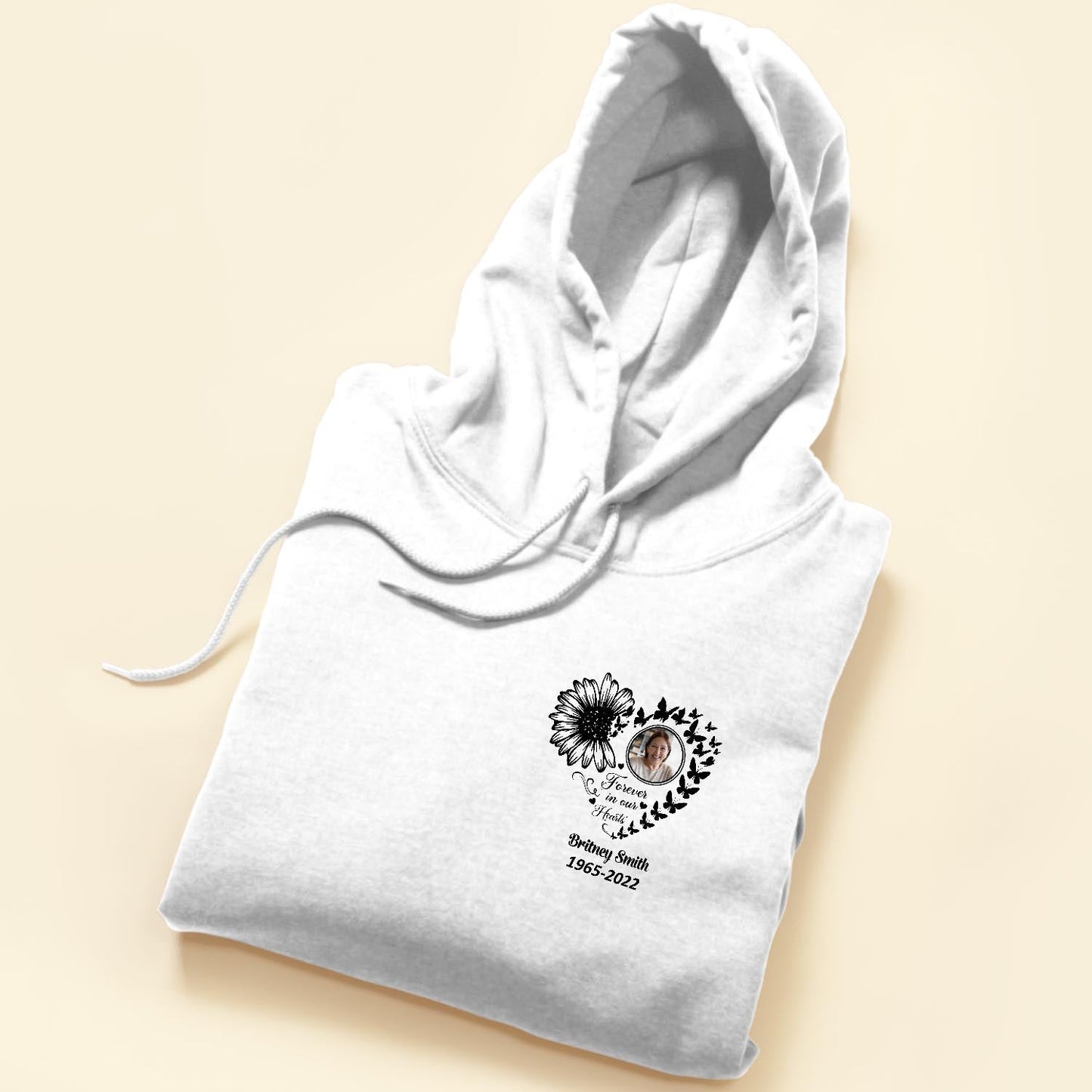 Forever In My Heart - Personalized Photo Shirt - Birthday Mother's Day Memorial Gift For Daughter, Son, Mom, Dad