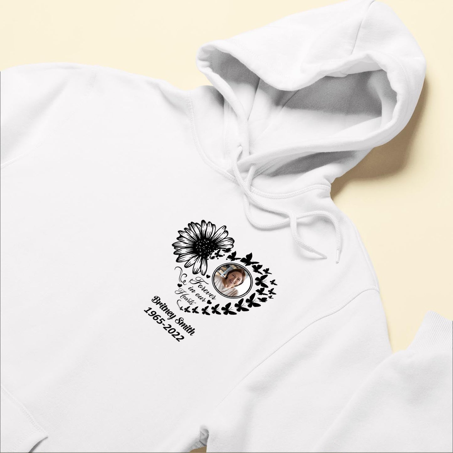 Forever In My Heart - Personalized Photo Shirt - Birthday Mother's Day Memorial Gift For Daughter, Son, Mom, Dad