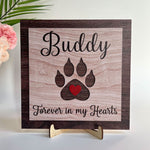 Forever In Our Hearts - Personalized 2 Layers Wooden Plaque