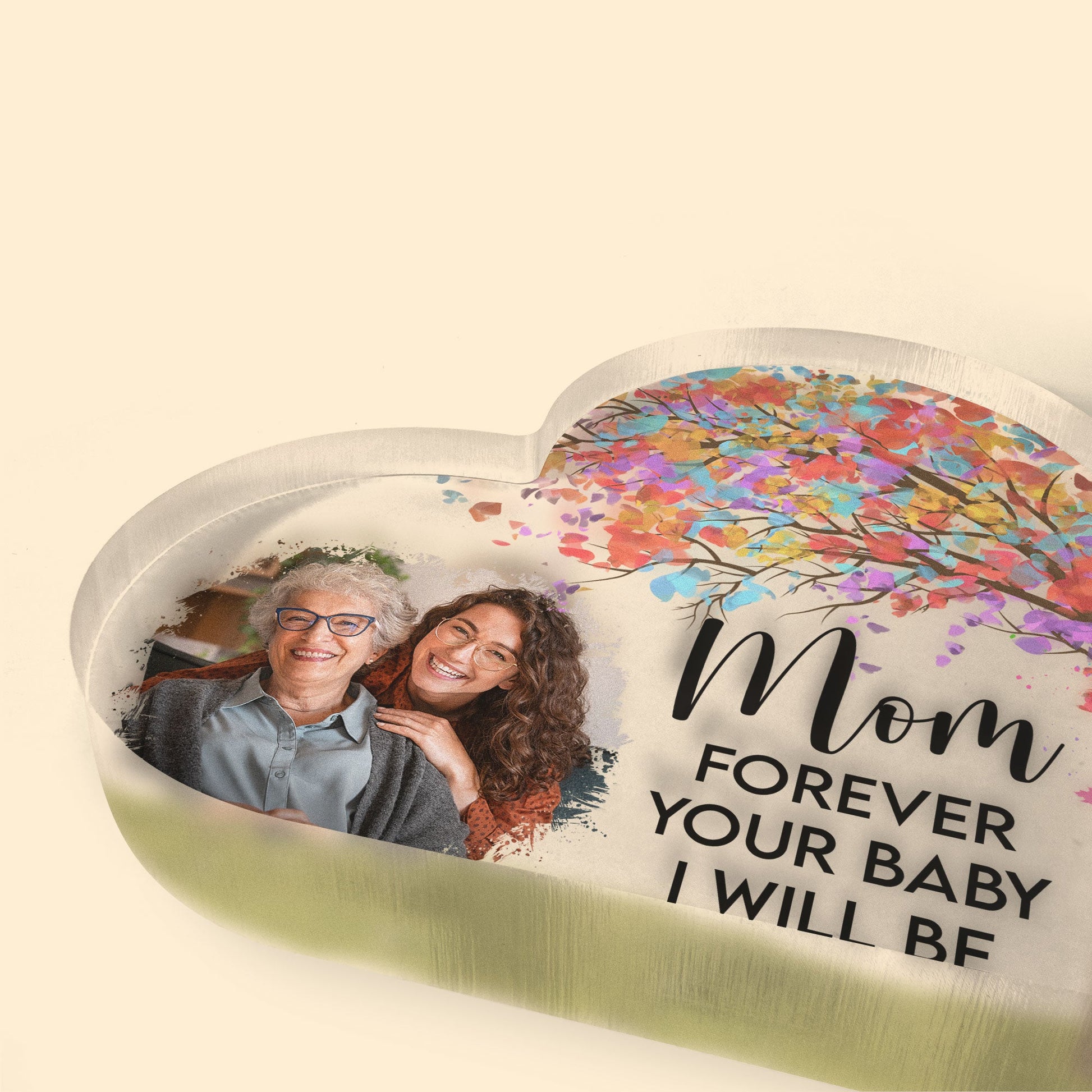  Forever Your Baby, Mom - Personalized Acrylic Photo Plaque