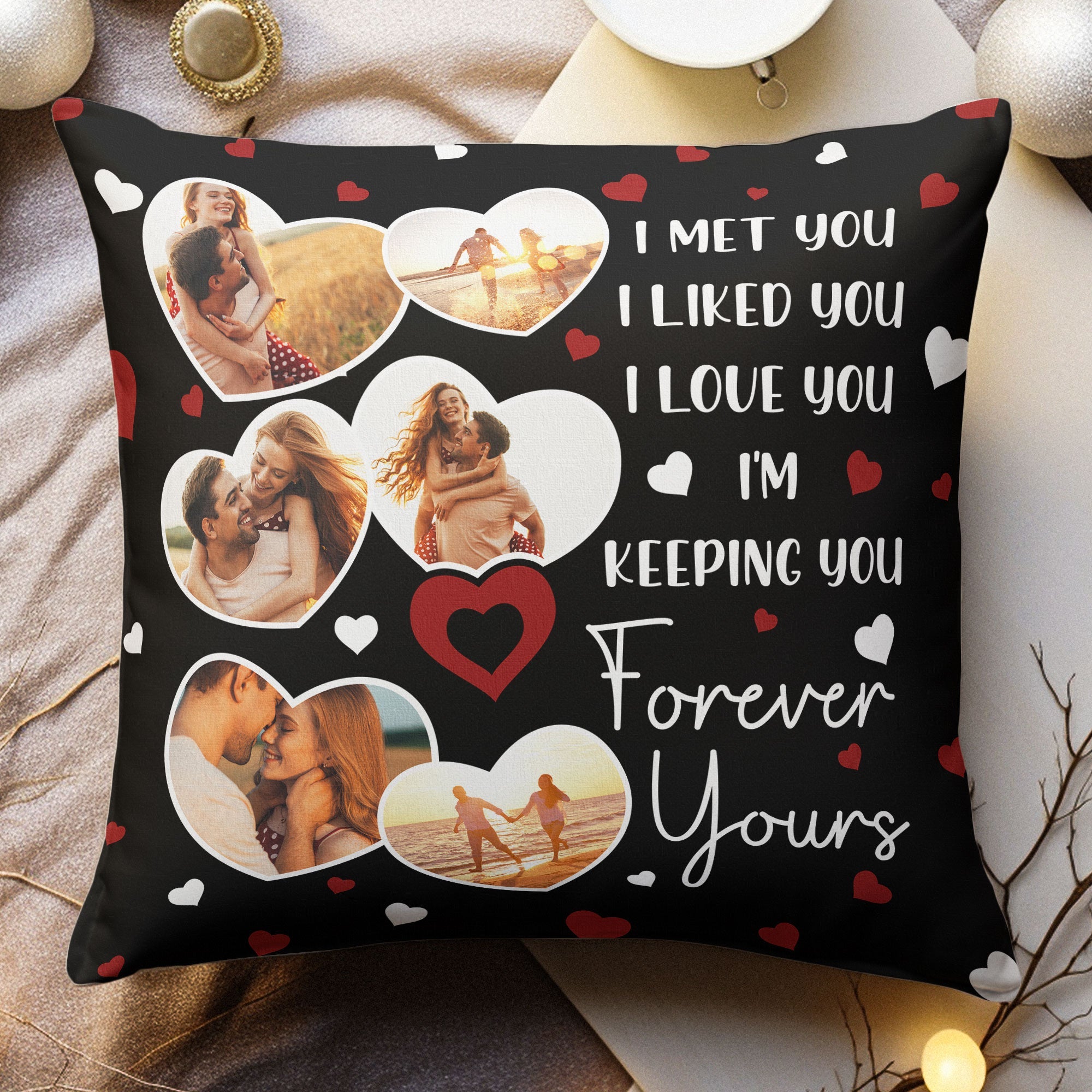 Forever Yours Personalized Photo Pillow Insert Included Macorner