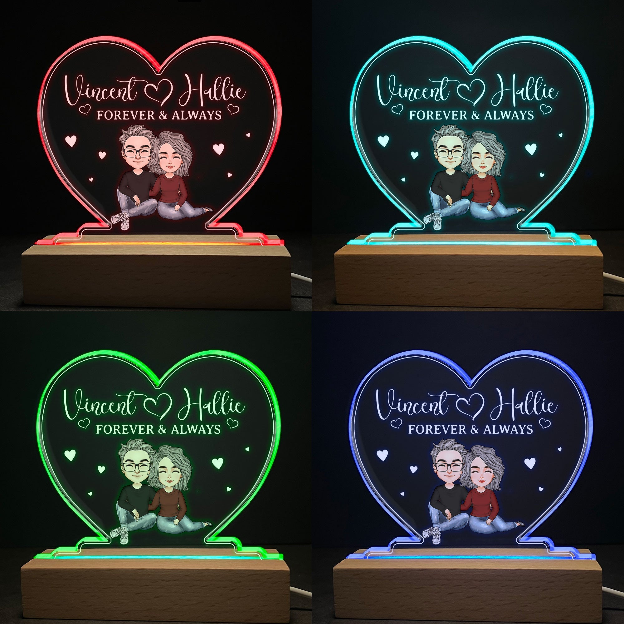 Forever & Always - Personalized LED Light