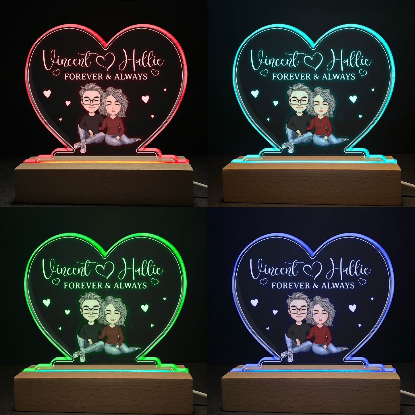 Forever & Always - Personalized LED Light