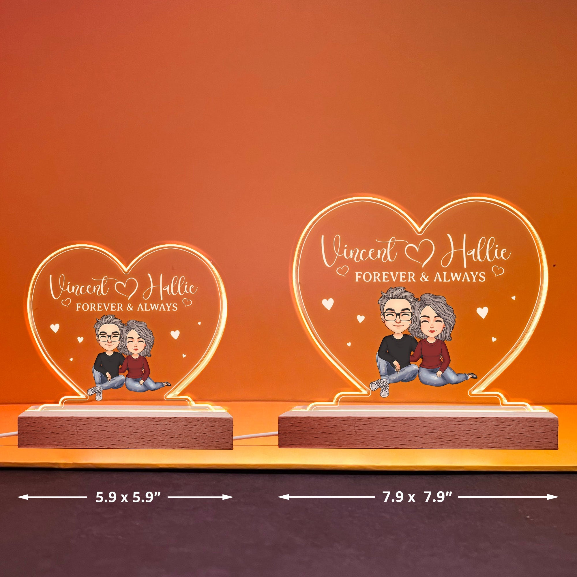 Forever & Always - Personalized LED Light