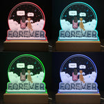 Forever Missed - Personalized 3D LED Light Wooden Base - Memorial Gift For Dog Lovers, Dog Mom, Dog Dad