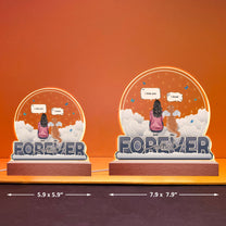 Forever Missed - Personalized 3D LED Light Wooden Base - Memorial Gift For Dog Lovers, Dog Mom, Dog Dad