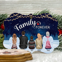 Forever We Are A Family - Personalized Aluminum/Wooden Ornament