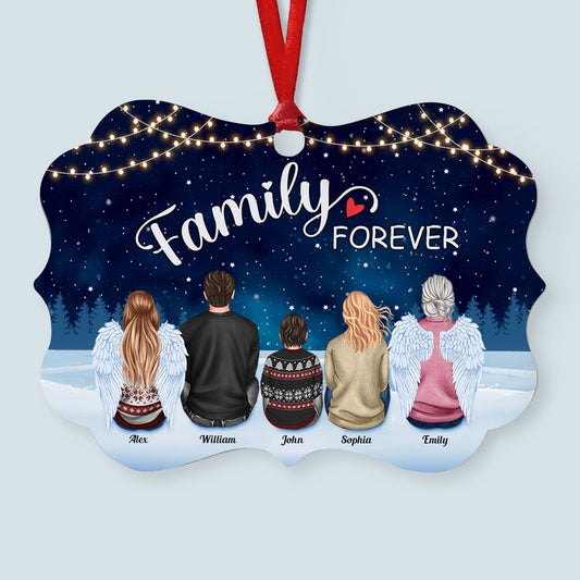 Forever We Are A Family - Personalized Aluminum/Wooden Ornament