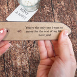 Forget Father's Day We Love You Every Day - Personalized Engraved Leather Belt