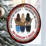 Friend Ornament 2026 Our Friendship Is Endless - Personalized Ceramic Ornament