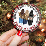 Friend Ornament 2026 Our Friendship Is Endless - Personalized Ceramic Ornament