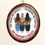 Friend Ornament 2026 Our Friendship Is Endless - Personalized Ceramic Ornament