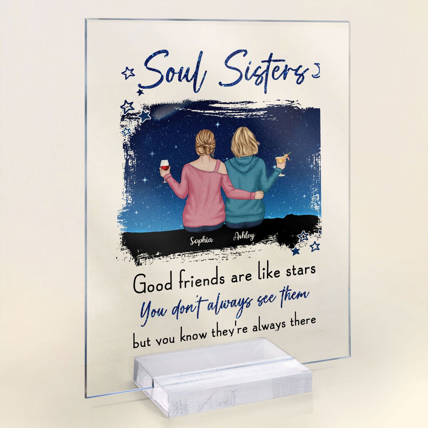 Funny Gifts for Friends, Best Friend Birthday Gifts for Women, Friend  Plaque, Unique Friendship Gift Ideas for My Best Friend, Bestie, BBF, Soul
