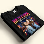 Friends Besties Bootlag Rap Retro Custom Photo - Personalized Photo Shirt