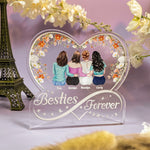 Friends Forever Infinity Friendship Gift - Personalized Acrylic Plaque