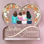Friends Forever Infinity Friendship Gift - Personalized Acrylic Plaque