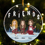 Friends Forever - Personalized Circle Acrylic Ornament