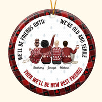 Friends Ornament - Our Friendship Is Endless - Personalized Friends Ornament