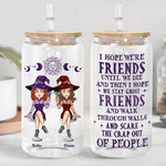 Friends Until We Die - Personalized Clear Glass Cup
