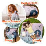 Friendship I Wish You Lived Next Door - Personalized Blanket