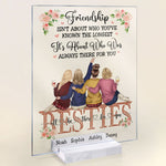 Friendship, It's About Who Was Always There For You - Personalized Acrylic Plaque - Birthday, Friendship day, Friend's Day Gift For Friends, Besties, Bff