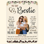 Friendship Thank You For Standing By My Side - Personalized Photo Blanket