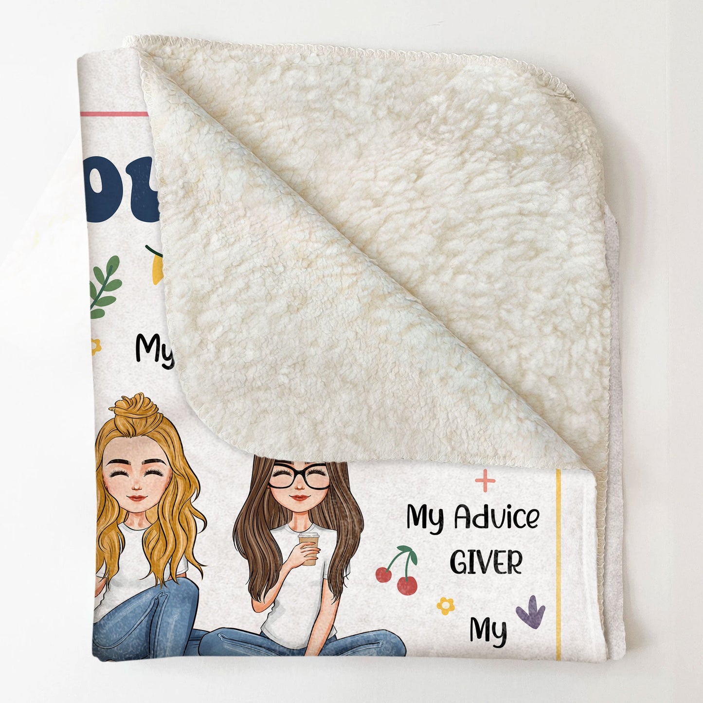 Friendship You Are My Sidekick My Partner In Crime - Personalized Blanket